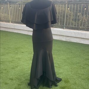 SHEIN Black High Low Dress